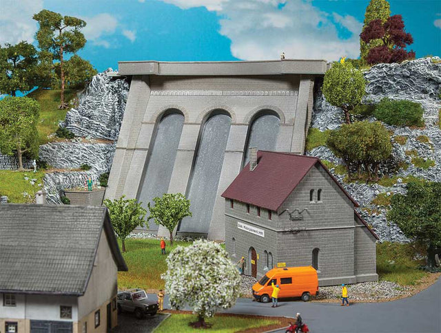 Power Station w/Dam -- Kit - 2 Separate Structures-1