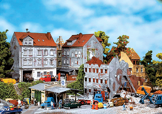 1950s Building Set - Weathered Model