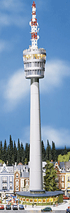 Television Tower (Restaurant, Rotating Cafe, Beacon & Motor) -- 8-13/16 x 7-3/16 x 36"  22 x 18 x 90cm
