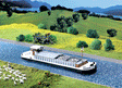 Motor Cargo Barge - Kit (Nonpowered Display Model) -- 11 x 2-3/8 x 2-5/8"  28 x 6 x 6.7cm
