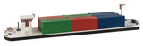 River Freight Boat with Containers - Kit -- Water-Level Kit - Includes Boat & 6 20' Containers-2