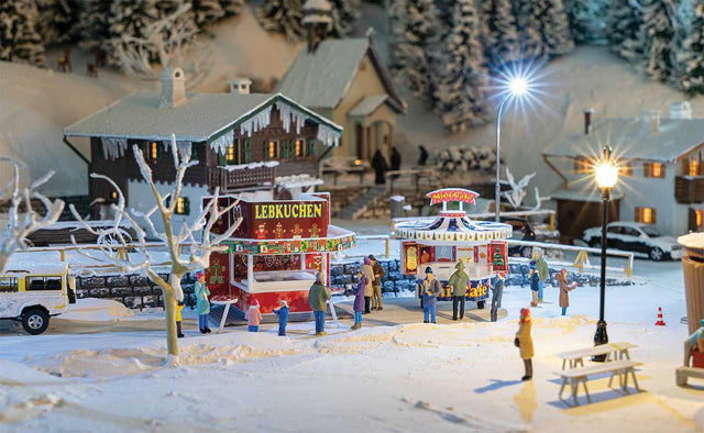 Christmas Market Stall 2-Pack -- Kit - 1-15/16 x 1-15/16 x 1-11/16"  and  1-11/16 x 1-11/16 x 1-3/4"-1