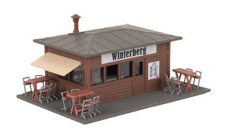 Chairlift/Ski Lift -- Kit - 24 Chairs, Ticket Kiosk, 4 Chair Supports, Small Shed, Details-4