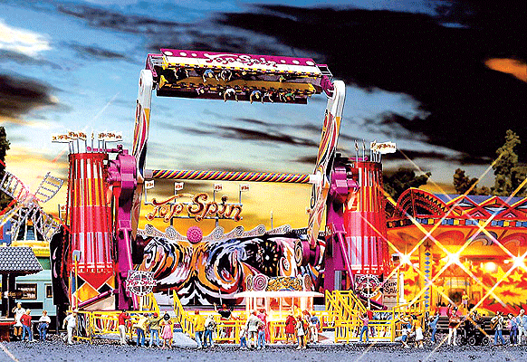 Top Spin Midway Ride - Kit -- 9-5/8 x 9-5/8 x 8-9/16"  24 x 24 x 21.4cm