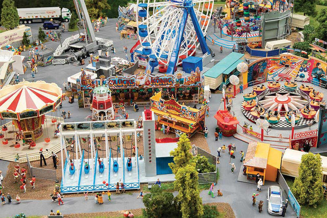 Funfair Set -- Kit - Includes 7 Structure Kits - Includes Motors for Rides-1
