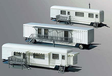 Amusement Park Trailers -- Unpainted