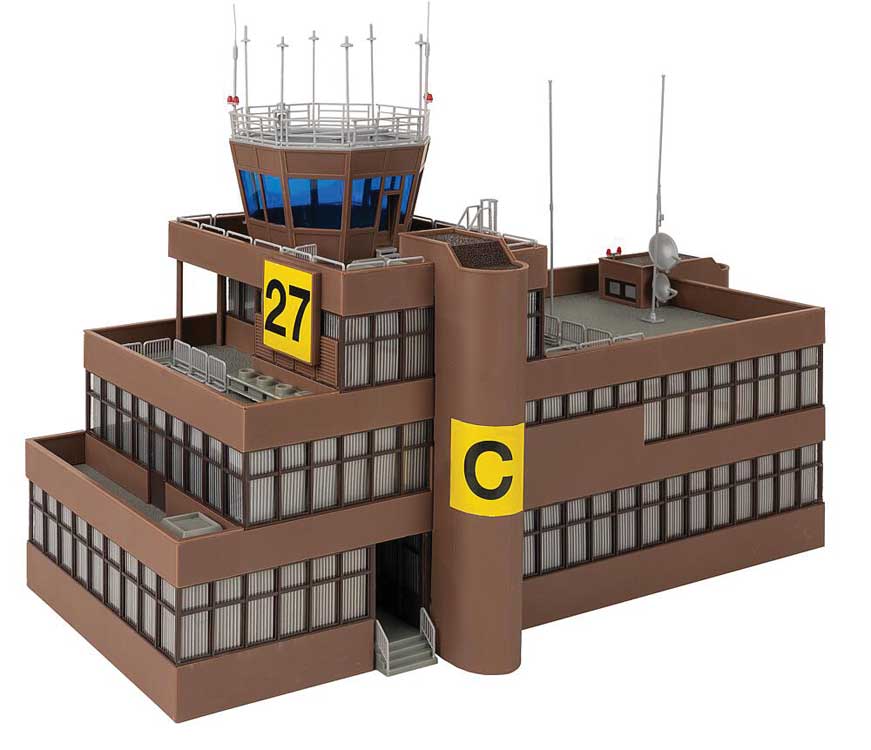 Airport Tower Building -- Kit - 15 x 6-3/16 x 11-1/8"  38.2 x 15.7 x 28.3cm-2