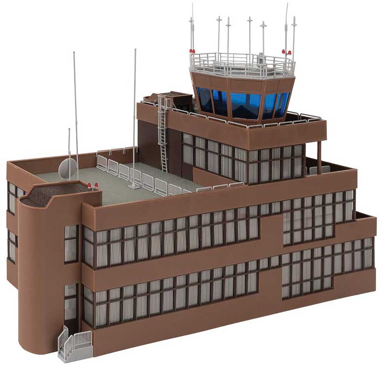 Airport Tower Building -- Kit - 15 x 6-3/16 x 11-1/8"  38.2 x 15.7 x 28.3cm-3