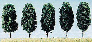Trees Deciduous -- Medium Assortment, Each 4" 10cm Tall