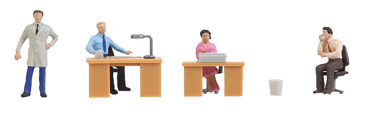 At the Workplace -- 4 Employees & Accessories