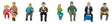 Seated Passengers -- Set 1 pkg(8)