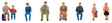 Seated Travelers -- Set 1 pkg(8)