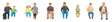 Sitting People -- Set #2 pkg(9)