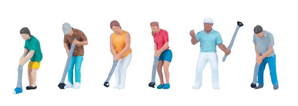 Miniature Golf Players -- pkg(6)