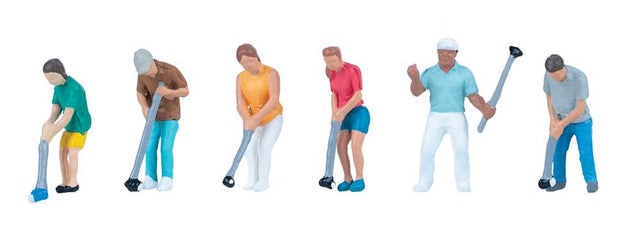 Miniature Golf Players -- pkg(6)