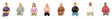 Sitting People without Legs Set #2 -- pkg(8)