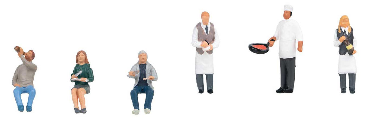 Waiters and Restaurant Visitors -- pkg(6)