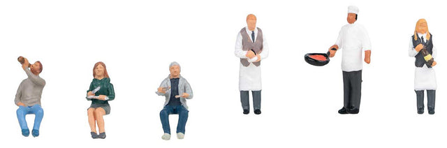 Waiters and Restaurant Visitors -- pkg(6)