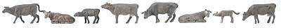 Mountain Cows -- Gray pkg(8)