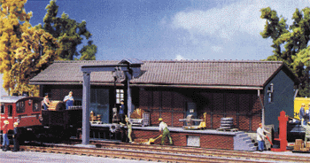 Storage Shed -- Includes Built-on Loading Crane and Canopy