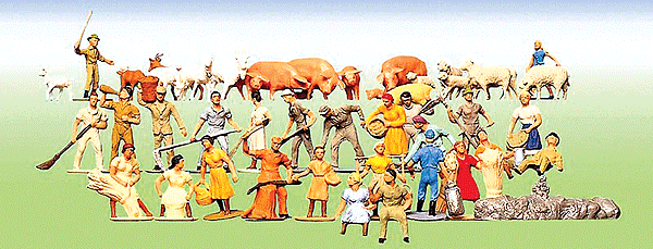 Farm People & Animals -- pkg(36)