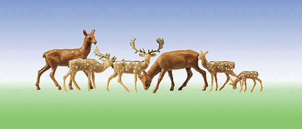Animals -- Fallow Deer & Red Deer pkg(12)