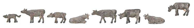 Mountain Cows -- Gray pkg(8)
