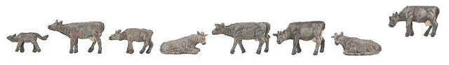 Mountain Cows -- Gray pkg(8)