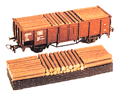 Freight Car Loads -- Wooden Mine Pilings