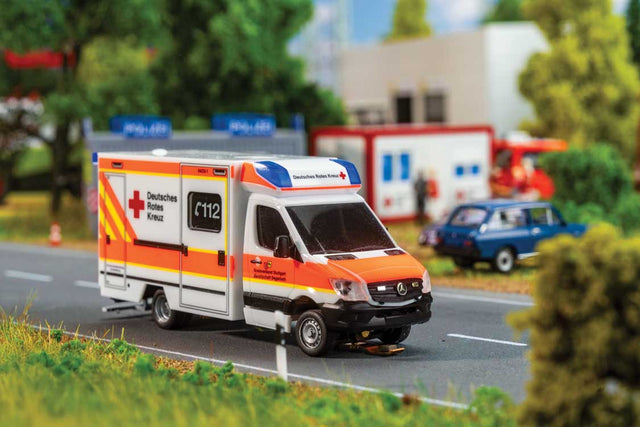 Mercedes-Benz Sprinter Ambulance - Car System Digital -- German Red Cross (white, orange, German Lettering)-1