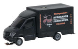 Mercedes-Benz Food Truck - Powered - Car System Digital -- Burgerbox (black, German Lettering)-2