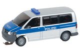 Volkswagen T5 Passenger Van - Car System -- Police (silver, blue, German Lettering)-2