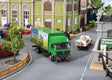 Mercedes-Benz SK Box Truck - Car System -- Biodiesel (green, yellow, blue, white, German Lettering)-1