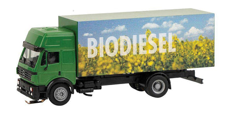 Mercedes-Benz SK Box Truck - Car System -- Biodiesel (green, yellow, blue, white, German Lettering)-2