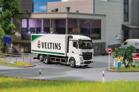 Mercedes-Benz Actros Streamspace Box-Body Truck - Assembled - Car System -- Veltins (white, green, black, German Lettering)-1