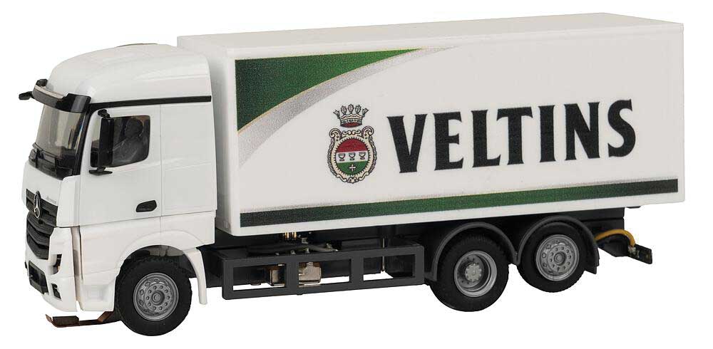 Mercedes-Benz Actros Streamspace Box-Body Truck - Assembled - Car System -- Veltins (white, green, black, German Lettering)-2