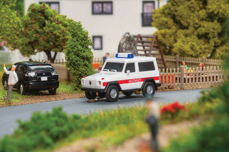 Mercedes-Benz G-Class SUV - Car System -- Emergency Doctor (white, red, German Lettering)-1