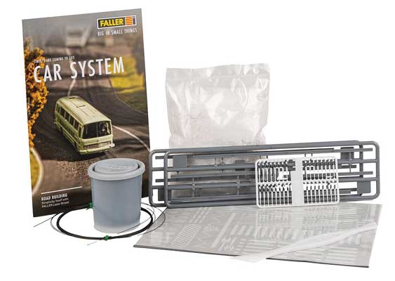 Road Construction Starter Set - Car System -- Includes Road Filler, Paint, Contact Wire, Details to make 5m of Road
