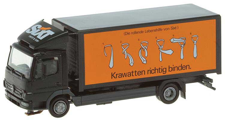 Starter Set with Mercedes-Benz Atego Delivery Truck - Car System -- Sixt Truck, 10m Contact Wire, Road Materials and Instructions-2