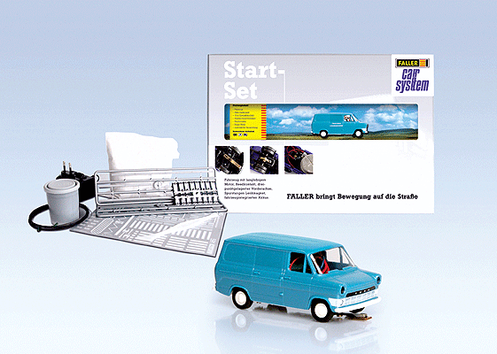 Car System Starter Set w/Ford Transit Van -- Brekina