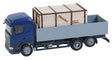 Scania R 13 HL Low-Side Truck w/Wooden Crate Load - Car System -- Blue, Gray