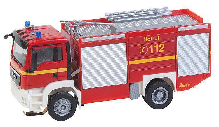 MAN TGS TLF Fire Engine - Car System -- Fire Department (red, white, yellow, German Lettering)