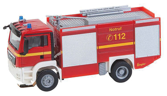 MAN TGS TLF Fire Engine - Car System -- Fire Department (red, white, yellow, German Lettering)