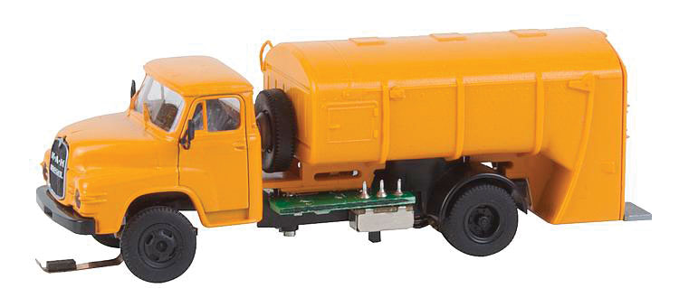 Operating MAN Garbage Truck - Car System -- Yellow-1