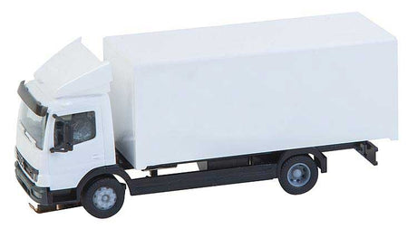 Mercedes-Benz Atego Delivery Truck - Assembled - Car System -- Painted, Unlettered (white, Truck Body by Herpa)