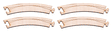 Car System Laser-Street Street Sections (Less Guide Wire) -- 45-Degree Curve R=268 pkg(4)-1