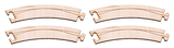Car System Laser-Street Street Sections (Less Guide Wire) -- 45-Degree Curve R=268 pkg(4)-1