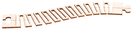 Car System Laser-Street Street Sections (Less Guide Wire) -- Flexable - 9-13/16"  25cm