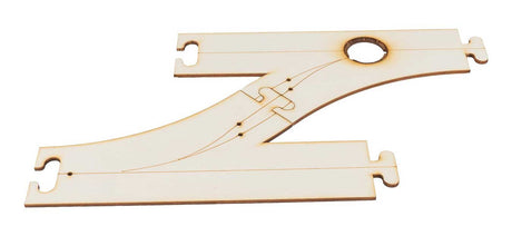 Car System Laser-Street Street Sections (Less Guide Wire) -- 45 Degree Lane Crossover-1