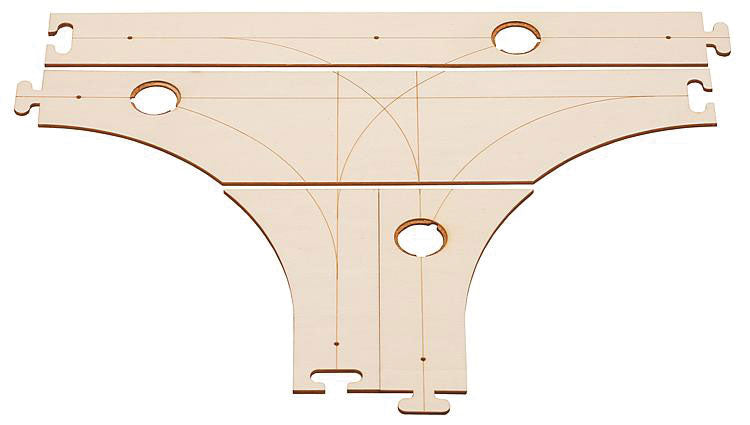 Car System Laser-Street Section (Less Guide Wire) - Kit -- T Intersection